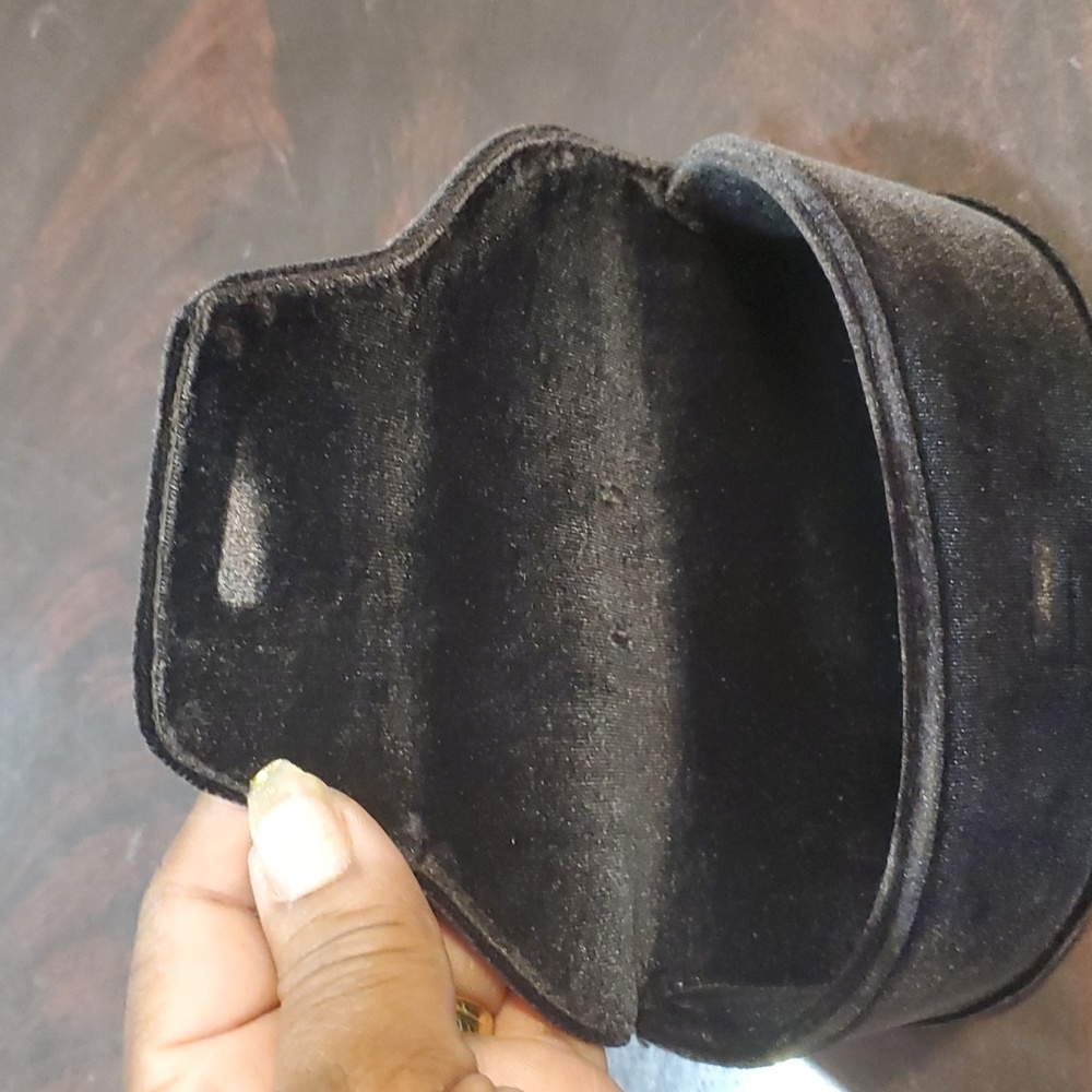 Tom Ford velour black/brown sunglasses case holder - Picture 12 of 12